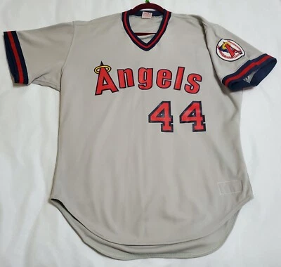 RAWLINGS AUTHENTIC 48 XL CALIFORNIA ANGELS REGGIE JACKSON BP CLUBHOUSE JERSEY - Image 1 of 4