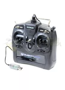 Dynam Detrum 8-Kanal USB RC Modell Flugsimulator Sender Modus 2 UK LAGER - Bild 1 von 3