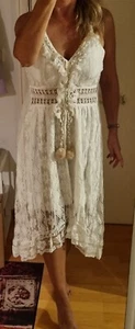 Kleid, Spitzenkleid, Sommerkleid, Strandkleid, Boho-Kleid Gr. 38/ M - Bild 1 von 5