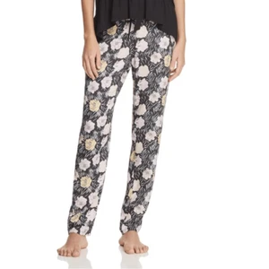 Josie Natori floral pajama pants size small loungewear cozy spring - Picture 1 of 8
