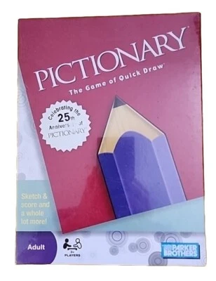 Pictionary New 25th Anniversary Year Parker Brothers - Factory Sealed - 2009 - Image 1 of 4