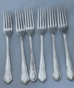 Cooper Bros & Sons Ltd DUBARRY Sheffield England Dessert Forks 7.25"  - 6 boxed - Picture 1 of 4