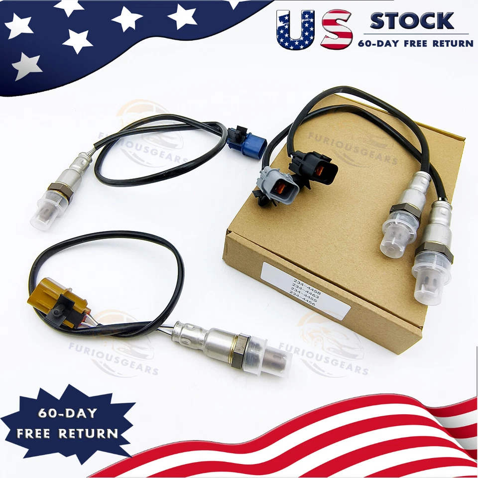 4PCS Up+Down Oxygen Sensor For Hyundai Santa Fe 2013-2018 3.3L V6 2010-2012 3.5L Foto 1 de 4