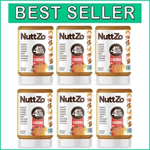 Sweet & Crunchy Churro Nut Butter | 16oz Jars (6 Pack) – Gluten-Free Indulgence - Picture 1 of 8
