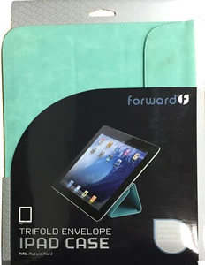 Vorwärts dreifach faltbarer Umschlag iPad türkis Etui Abdeckung Klapp Folio grün brandneu - Bild 1 von 4