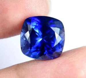 Cuscino 16 Ct Perfetto Colore Blu Naturale Certificato Zaffiro Gemma Sciolta - Foto 1 di 6