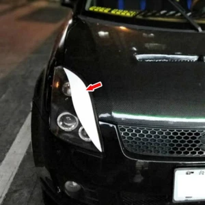 Painted Black For Suzuki Swift Front Headlight Eyebrows Eyelids 2004-2010 2PCS - Picture 1 of 4