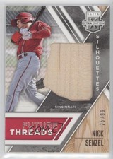 2017 Elite Extra Edition Future Threads Silhouettes Silver /99 Nick Senzel