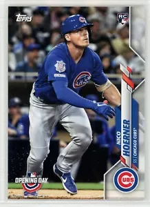 Nico Hoerner 2020 Topps Opening Day #12 RC Rookie (Chicago Cubs) - Imagen 1 de 2