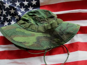 GENUINE US ARMY / USMC ISSUE 1968 VIETNAM WAR BOONIE JUNGLE HAT erdl CAMO - Picture 1 of 16