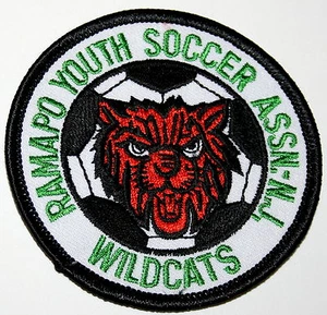 Local Soccer Ramapo Youth Assoc. Wildcats New Jersey Iron On Patch New - Imagen 1 de 1