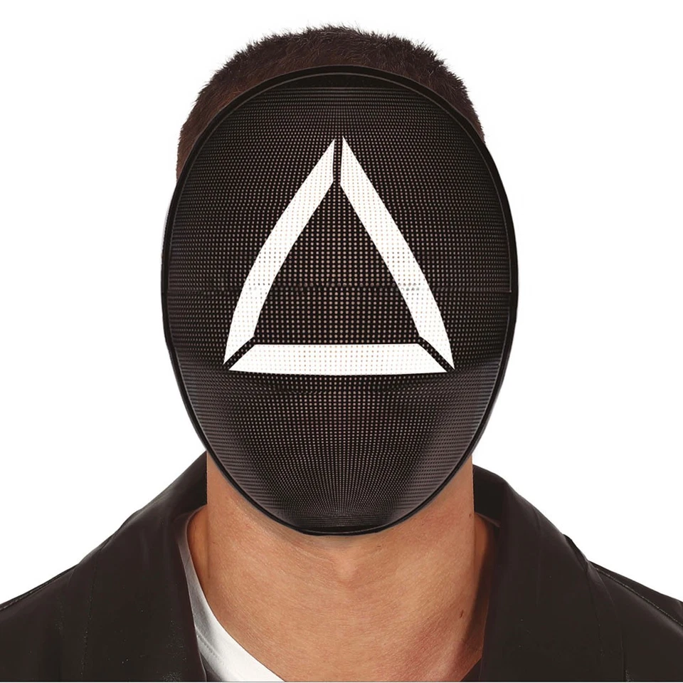 Maske Gamer Dreieck Game Erwachsene Fasching Karneval schwarz Cosplay  - Bild 1 von 1