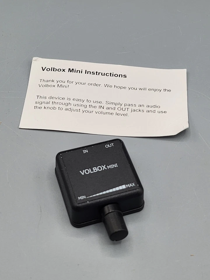 Volbox Inline Audio Volume Control Attenuator 3.5mm 1/8" Aux Mini    - Image 1 of 2
