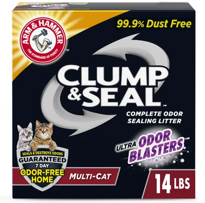 ARM & HAMMER Clump & Seal Multi-Cat Completo Sellado de Olores Agrupamiento Foto 1 de 4