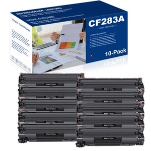 10 PACK CF283A Toner Compatible with HP LaserJet MFP M127a M127fn M125nw M225dw - Picture 1 of 8
