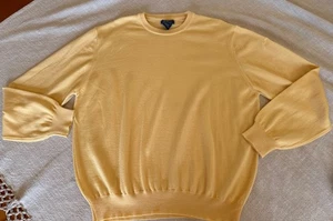 Faconnable Pullover Erwachsene Large gelb/gold Strick Logo Freizeitpullover Herren - Bild 1 von 6