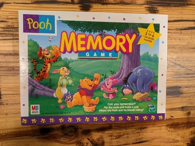 Vintage Winnie the Pooh Memory Game Matching MB 1990s incomplete missing 1 card - Image 1 of 4
