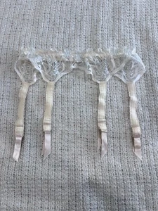 VTG Felina Lingerie Garter Belt White Lace 60s 70s - Picture 1 of 8