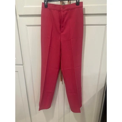 Calça vintage 1970 Levi’s Strauss poliéster rosa cowgirl ocidental RARA - Imagem 1 de 4