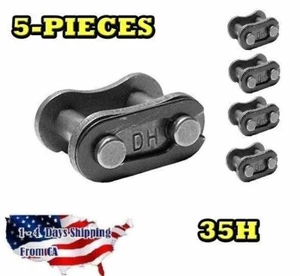 35H Heavy Duty Roller Chain Connecting Link (5PCS) - Picture 1 of 5