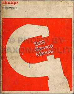 1969 Dodge Polara y Mónaco Originales Tienda Manual 69 OEM Repair Servicio Libro - Imagen 1 de 1