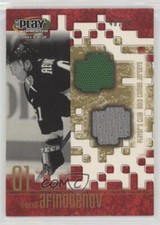 2001 Play Makers Limited Player's Club Combo Gold /50 Maxim Afinogenov Patch