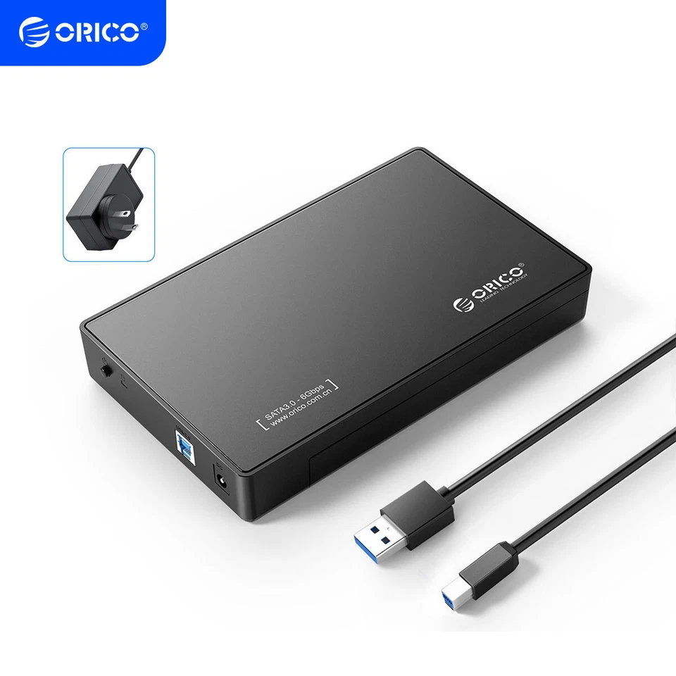 ORICO Festplattengehäuse 3 5 Externes USB 3.0 für 3 5/2 5 Zoll SATA SSD 20TB DE