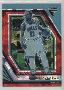 2022-23 Panini Flux Red Cracked Ice Prizm DeMar DeRozan #68