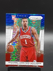 2013-14 Panini Prizm Red White & Blue Pulsar Michael Carter-Williams Rookie RC