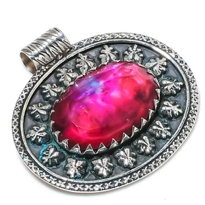 Gemma ammolite argento sterling 925 gioielli fatti a mano bellissimo ciondolo - Foto 1 di 6
