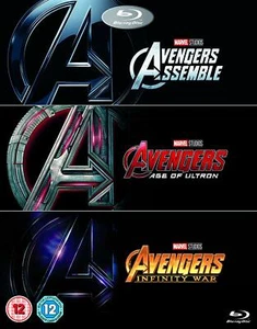 Avengers Trilogy 1-3 (Blu-ray, 2018) MARVEL Iron Man Thor Hulk Cap' America MINT - Picture 1 of 3