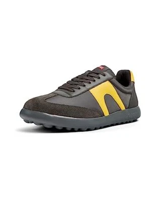 Zapatilla deportiva Camper Pelotas XLite de cuero para hombre 8 9,5 10,5 gris amarillo K100545-044 Foto 1 de 4