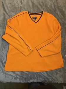 Sanoma Jeans Company Orange Fleece Langarm Rundhals Pullover Sweater 1XL - Bild 1 von 5