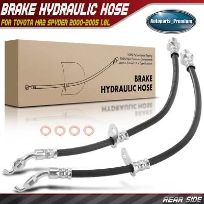 2x Mangueira hidráulica de freio traseira esquerda e direita para Toyota MR2 Spyder 2000-2005 1.8L - Imagem 1 de 4