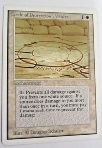 Magic The Gathering - Circle of Protection: White Card - Unlimited - Picture 1 of 2