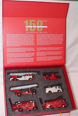 Oxford 76SET31 1/76 London Fire Brigade 150th Anniversary Set TLM Mercury New - Image 1 of 3