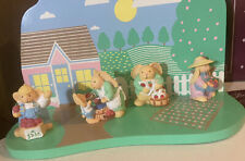 Easter Hill Figures Bunny Spring Time Shelf Scene 4 Pastel Rabbits