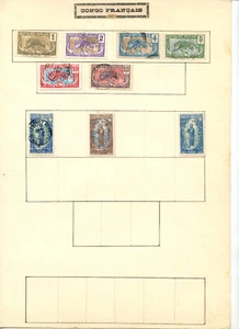 Planche complète de Timbres anciens Congo Français - Imagen 1 de 1