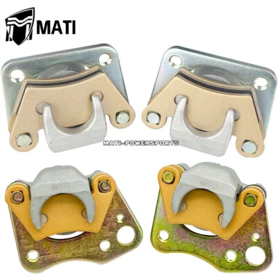 Pinzas de freno delanteras y traseras con pastillas para Polaris Ranger 400 500 570 800 ETX 14-21 Foto 1 de 4