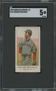 1908 E91-A ED REULBACH EX AMERICAN CARAMEL POP 3 NONE HIGHER SGC 5 CHICAGO CUBS