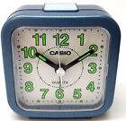 Casio Travel Desk Quartz Alarm Clock Neobrite Resin Case w Battery TQ141-2 New