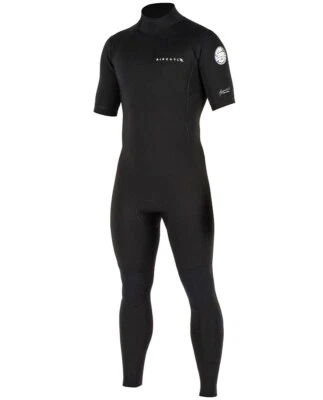 RIP CURL Men's 2mm AGGROLITE BZ S/S Wetsuit - BLK - Medium - NWT - LAST ONE LEFT - Image 1 of 3