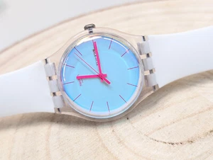 Swatch Ladies Watch Transformation Polawhite Day-Date SUOK713 swiss made - Imagen 1 de 8