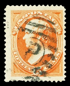 Scott 189 1879 15c Red Orange Webster Large Banknote Issue Used F-VF Cat $27.50 - Picture 1 of 1