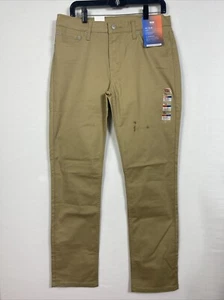 Pantalone Levis 511 33x32 beige marrone slim gamba dritta chino leggero nuovo con etichetta difetto - Foto 1 di 9