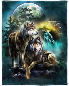 Native Wolf Blanket 200 x 150CM Pokemon Thick Blanket - Picture 1 of 5