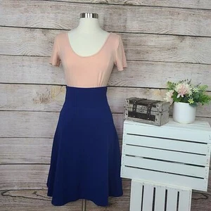 LuLaRoe Damen Flare Midi Rock Pull On breiter Bund Electric Blue Gr. XS - Bild 1 von 3