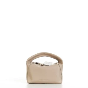 BRUNELLO CUCINELLI 2990$ Sand BC Duo kleine Hobo Bag aus Kalbsleder - Bild 1 von 9