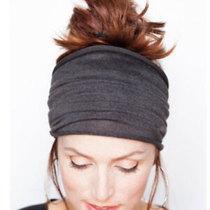 Wide Women Sport Yoga Headband Stretch Hairband Elastic HeadWrap Turban