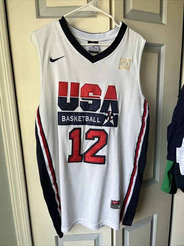 John Stockton #12 1992 Olympics Dream Team USA Basketball | XL Nike | VERY GOOD Cover